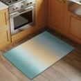 thumbnail image 3 of Teal Ombre Bathroom Rug Washable 2x3 Entryway Rug Non Slip Modern Yellow Gradient Farmhouse Art Front Door Mat Low Pile Indoor Doormat Throw Floor Carpet for Kitchen Bedroom Entrance, 3 of 8