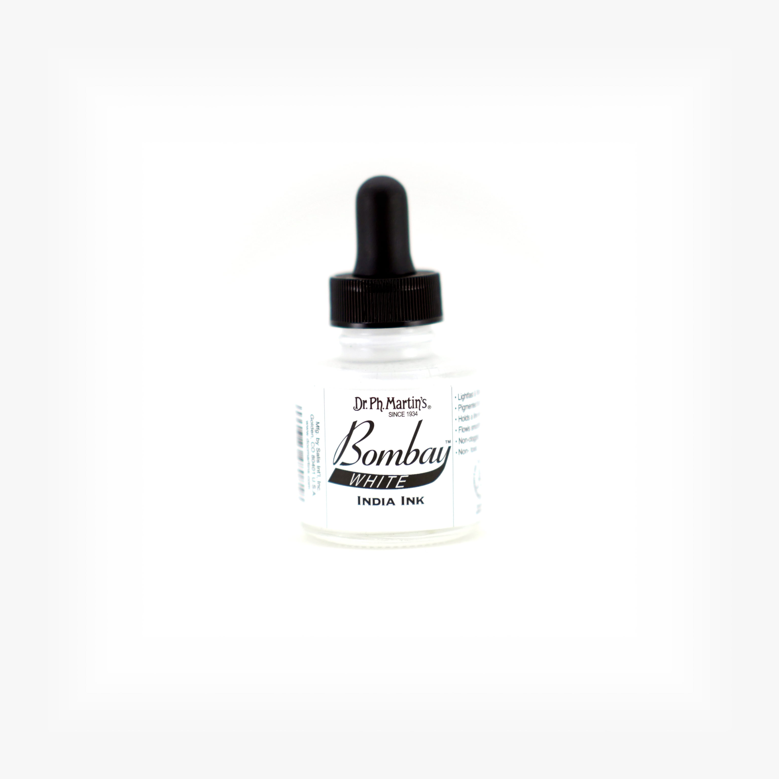 Dr. Ph. Martin's Bombay India Ink, 1.0 oz, White (8BY)