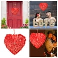 thumbnail image 4 of YWIYIUD 1PC 10inch Valentine's Day Feather Wreath for Front Door, Mother's Day Valentines Birthday Wreath, Heart Shaped Decoration for Wedding Wall Window Indoor Outdoor Porch Home Women Wife Gift, 4 of 8