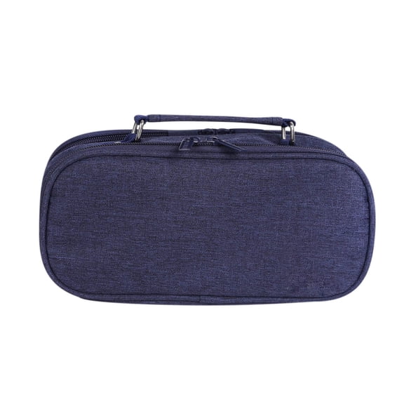 geerera Hard Shell Pencil Pouch, Large Capacity Pen Case with Handle & Inner Dividers, Durable Marker Organizer for Office & Art Supplies, 9.4x4.7x3 Inch