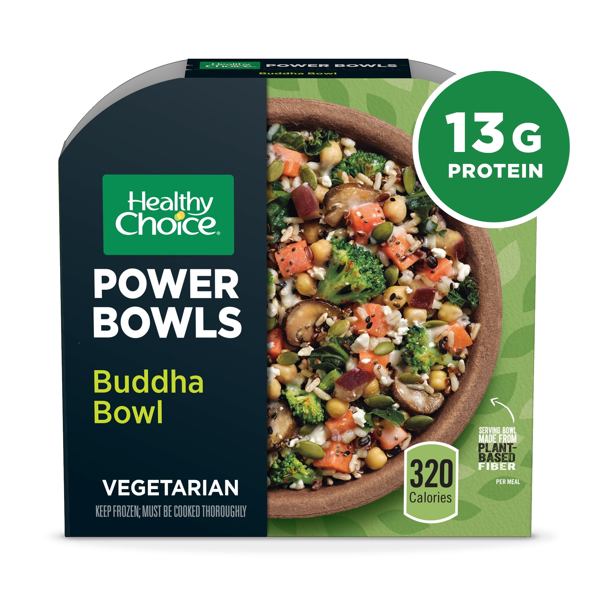 Healthy Choice Power Bowls Frozen Buddha Bowl, Vegetarian ...