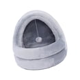 thumbnail image 3 of Cama para Gatos Cueva, Nido para Gatos semicerrado, Interior Otoño Invierno Acogedora Cama para Gatos autocalentable Casa para Perros, Cachorros y , gris grande, 3 of 8