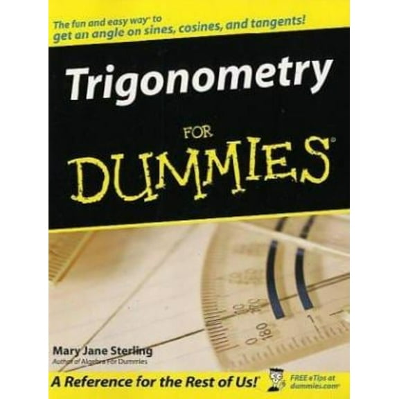 Pre-Owned Trigonometry For Dummies (Paperback) 0764569031 9780764569036