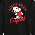 thumbnail image 3 of Peanuts -  Valentine's Cuter Than Cupid  - Toddler And Youth Long Sleeve Graphic T-Shirt, 3 of 6