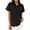 Black, variant on Women’s Short Sleeve Sun Shirt, Safari Quick Dry Button Down Shirts for Hiking Travel Outdoor