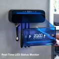 thumbnail image 4 of Toothbrush Sanitizer Holder With 360°  Mold & Odor Removal | Auto-cycle Uvc 100m Ions Fan Drying Wall Mounted 5-slot Holders For Bathrooms Toothbrushes, 4 of 9