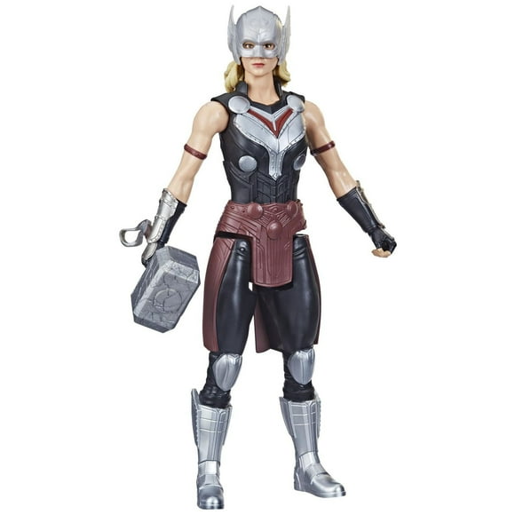 Marvel Avengers Titan Hero Series Mighty Thor Toy, 12-Inch-Scale Thor: Love and Thunder Figure with Accessory, Toys for Kids Ages 4 and Up