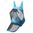 thumbnail image 2 of Harrison Howard CareMaster Pro Luminous Horse Fly Mask Long Nose with Ears UV Protection for Horse-Teal(L; Full Size), 2 of 6