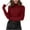 Wine, variant on FAIWAD Womens Turtleneck Sweater Long Sleeve Slim Fitted Ribbed Knit Sweater Casual Solid Color Basic Knitwear