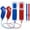 Blue+Red, variant on Luxmo 2in1 Built in Motion Plus Remote Controller Nunchuck Set Fo Wii&Wii U Console Video Games Console（White）
