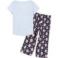 thumbnail image 2 of Women's Capri Pajama Sets Plus Size Sleepwear 2 Piece Ladies Sleep Set,Grey Cup, 2 of 5