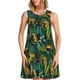 thumbnail image 1 of Fotbe Jungle Leopard Yellow Vestido de Verano sin Mangas para Mujer – Vestido Midi Línea A, Estilo Camiseta Floral, Vestido Playero Casual y Fluido, 1 of 7