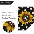 thumbnail image 5 of Summer Sunflower Monogram Garden Flag 12x18 Double Sided Burlap, Small Welcome Initial Letter H Family Last Name Yard House Flag Outdoor Polka Dots Decoration (ONLY FLAG), 5 of 6