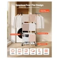 thumbnail image 2 of Clothes Drying Rack 4-Tier Foldable Laundry Rack, Metal Dryer with 24 Rods & Wings, 2 of 7