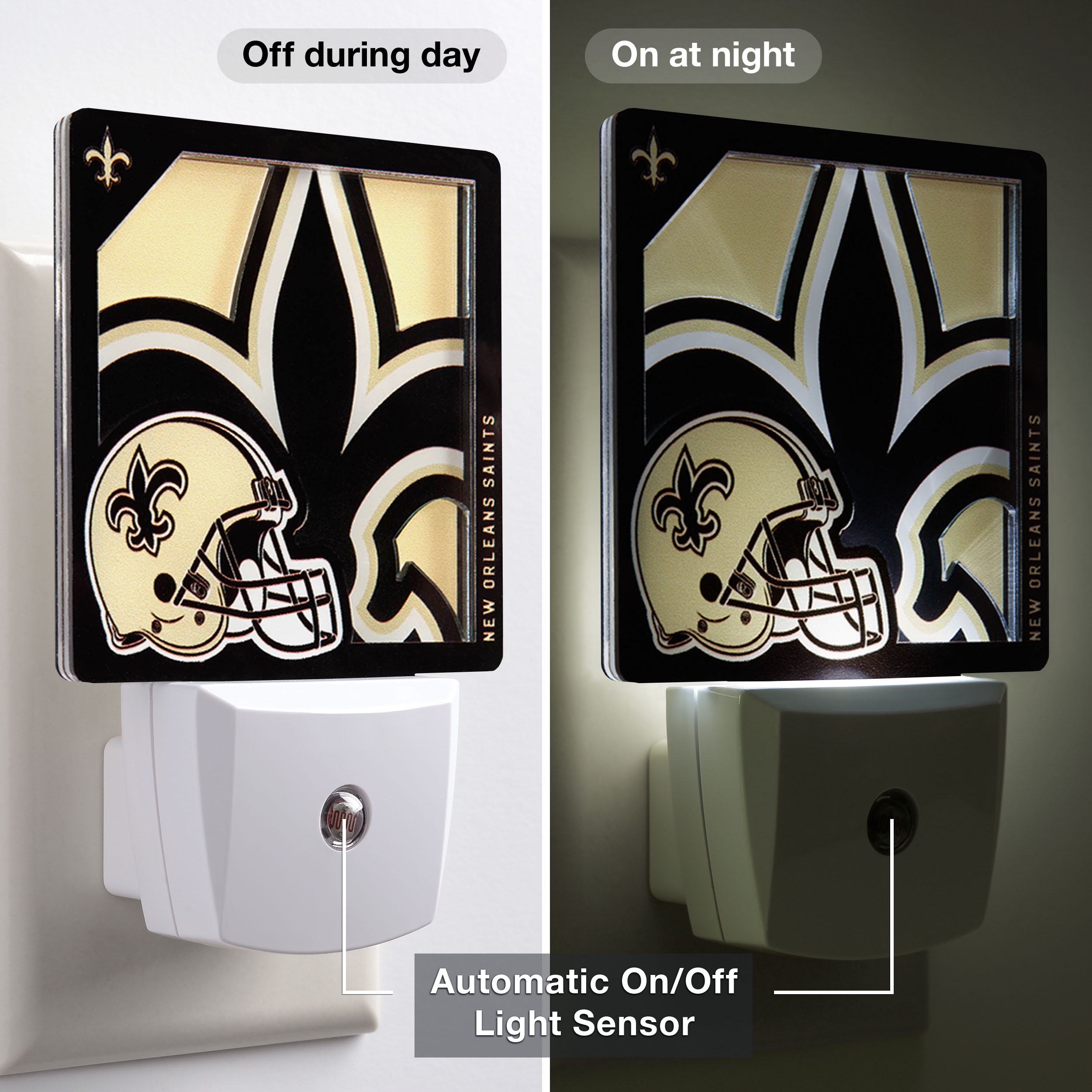 New Orleans Saints Logo Series Nite Light