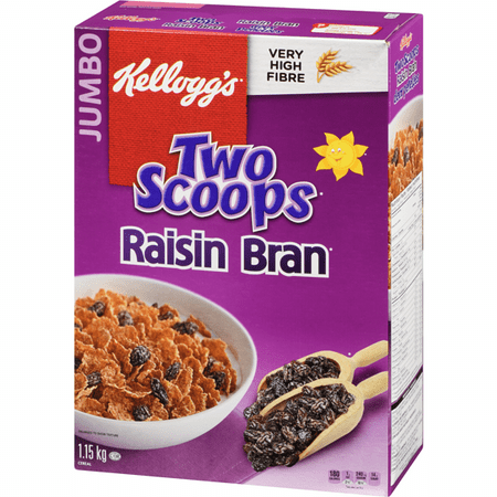 KELLOGGS Two Scoops Raisin Bran Cereal 1.15 kg | KELLOGGS Raisin Bran ...