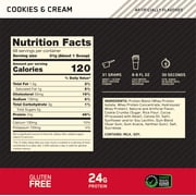 Optimum Nutrition, Gold Standard 100% Whey Protein Powder, Cookies & Cream, 4.66 lb, 68 Servings
