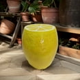 thumbnail image 2 of Yellow Round Resin 14.17 in. Outdoor Side Table Lemon Fruit Stool for Backyard, Pool, Lawn, 2 of 7