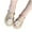Gold, variant on Little Girls Jelly Sandals, Non-Slip Flat Soft Sole Princess Summer Shoes Silver for Size 13