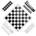 thumbnail image 4 of Juego de mesa de ajedrez, juego de ajedrez educativo 2 en 1 para viajes, juego de ajedrez de funcionamiento suave, 4 of 12