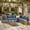 Denim Blue, variant on XIZZI 7-Piece Outdoor Sectional Furniture Sets, Patio Conversation Set with Cushions and Coffee Table, All-Weather Patio sets for Backyard, Garden,Dark Gray