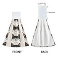 thumbnail image 4 of 2 Bathroom Towels Kitchen Towels 18.2x14In Velcro Hand Wipes Dish Cloths & Dish Towels Washroom Towels Face Towel Hand Wipes Black Cat Face, 4 of 7