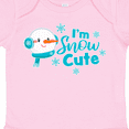 thumbnail image 4 of Inktastic I'm Snow Cute with Snowman and Snowflakes Christmas Boys or Girls Baby Bodysuit, 4 of 5