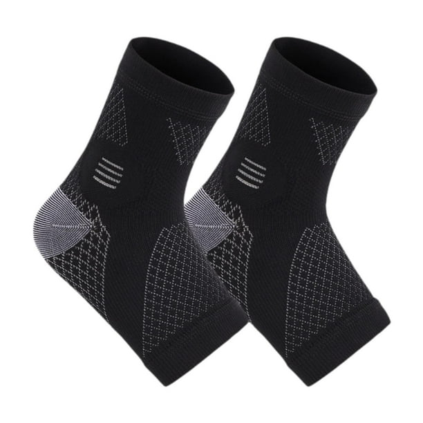 Calcetines de compresión de tobillo Mangas de tobillo Diseño ergonómico Accesorios deportivos para Negro