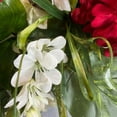 thumbnail image 5 of Wreath For Front Door,Red Geranium Wreath Spring Summer Front Door Red Geranium Summer Wreath Home Decor, 5 of 8