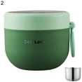 thumbnail image 2 of D GROEE Food 600ml Vacuum Insulated Soup Container Stainless Steel Lunch box for Kids Adult Leak Proof Food Jar with Folding Spoon for Hot or Cold Food, 2 of 7