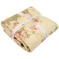 thumbnail image 5 of Global Trends Bloomfield Vintage Style 100% Cotton Patchwork Throw Blanket for Adults and Kids, 50x60 Inches, 5 of 9