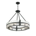 thumbnail image 5 of Hudson by Brian Thomas 8-Light Pendant in Matte Black, 5 of 6