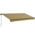 thumbnail image 1 of Outsunny Auvent Rétractable de Patio 13 Pieds x 10 Pieds Abri Pare-Soleil, Ambre, 1 of 10