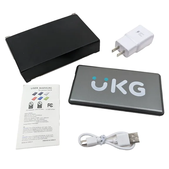 Executive Power Bank 4000Mah 2-Port Portable Battery With Charger Sp0335 New
