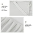 thumbnail image 3 of PiccoCasa Polyester Bed Skirts with 14" Drop Dust Ruffle, Snow White King, 3 of 7