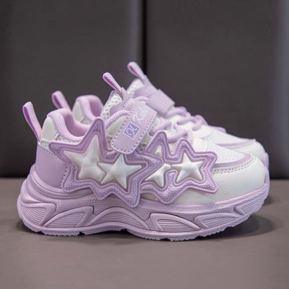 Yindaity Kids/Toddler Shoes Boys Girls Breathable Sneakers Running Shoes (Purple,3)