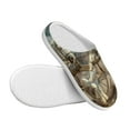 thumbnail image 3 of Balery Roman Chariot Horse Race Pattern Women's Fuzzy Memory Foam Slippers Fluffy Winter House Shoes Indoor and Outdoor-40/41, 3 of 7