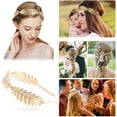 thumbnail image 3 of LIURUIJIA Roman Goddess Headband, Women's Headband, Gold Headpiece, Bridal Hair Hoop, Girls Laurel Wreath Hair Accessories, Golden Wedding Boho Leaf Hair Crown Accessories, 3 of 7