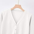 thumbnail image 6 of GigrtiJin Womens V-Neck Button down Sweater Casual Long Sleeves Soft Knit Cardigan Solid Color Sweater Jacket, 6 of 9