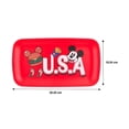 thumbnail image 3 of Bandeja Disney Food Rectangular de Melamina con Temática de Estados Unidos para Alimentos, 3 of 4