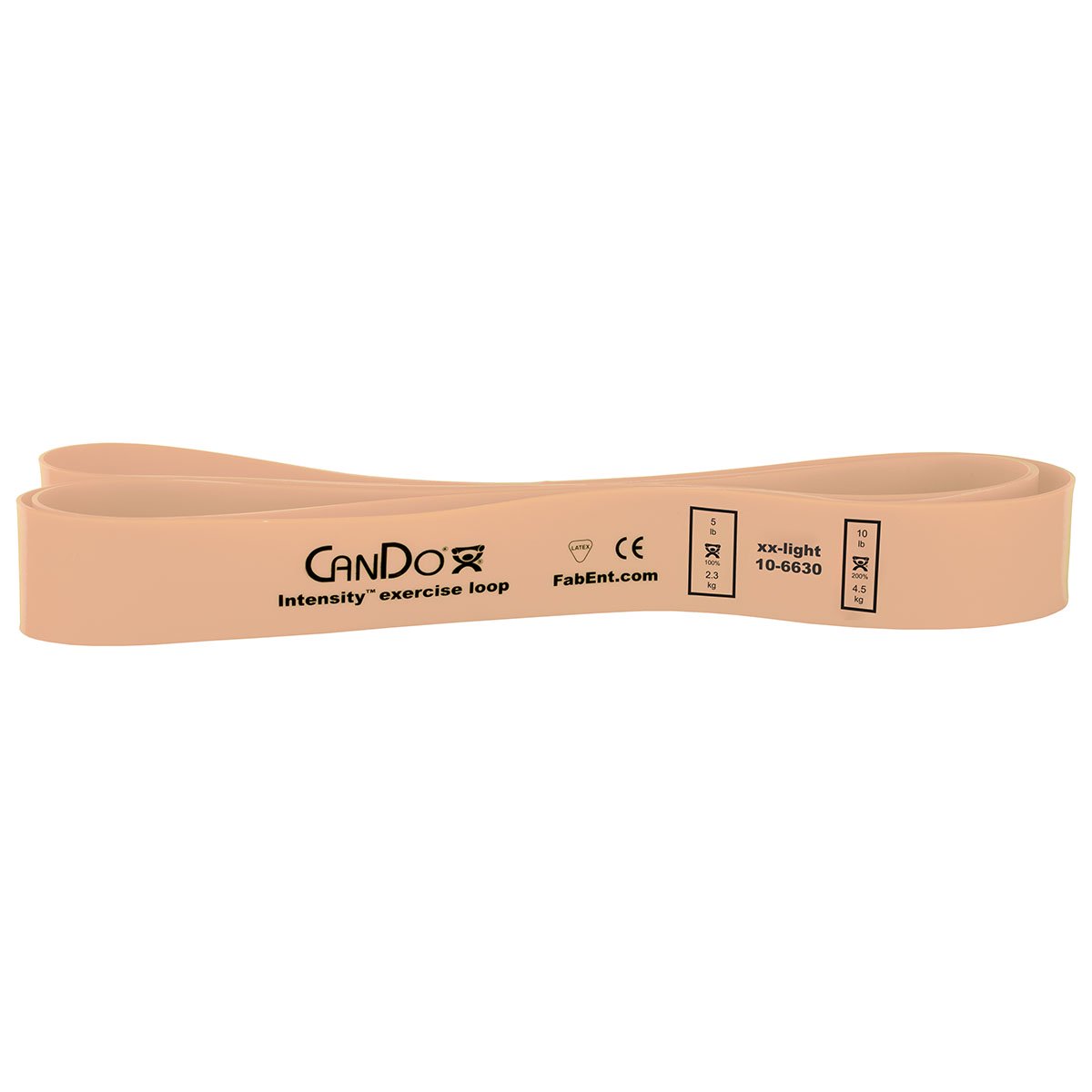 CanDo Intensity Loop - 40-inch Exerciser Resistance Band for Physical Therapy, Strength Training, Rehabilitation, and Exercise XX-Light