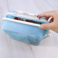 thumbnail image 6 of Silicone Folding Lunch Box for Food Storage, Reusable Microwave Safe Bento Box, Portable Collapsible Food Container for Kitchen and Travel Use, 6 of 6