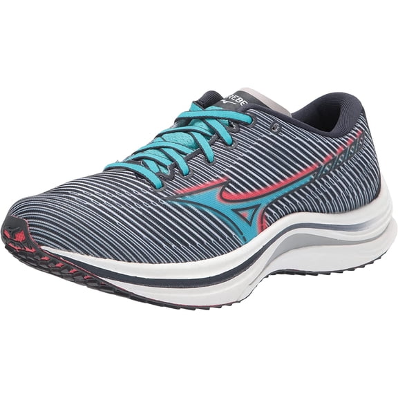 Mizuno Womens Wave Rebellion Running Shoe 7 India Ink-scuba Blue