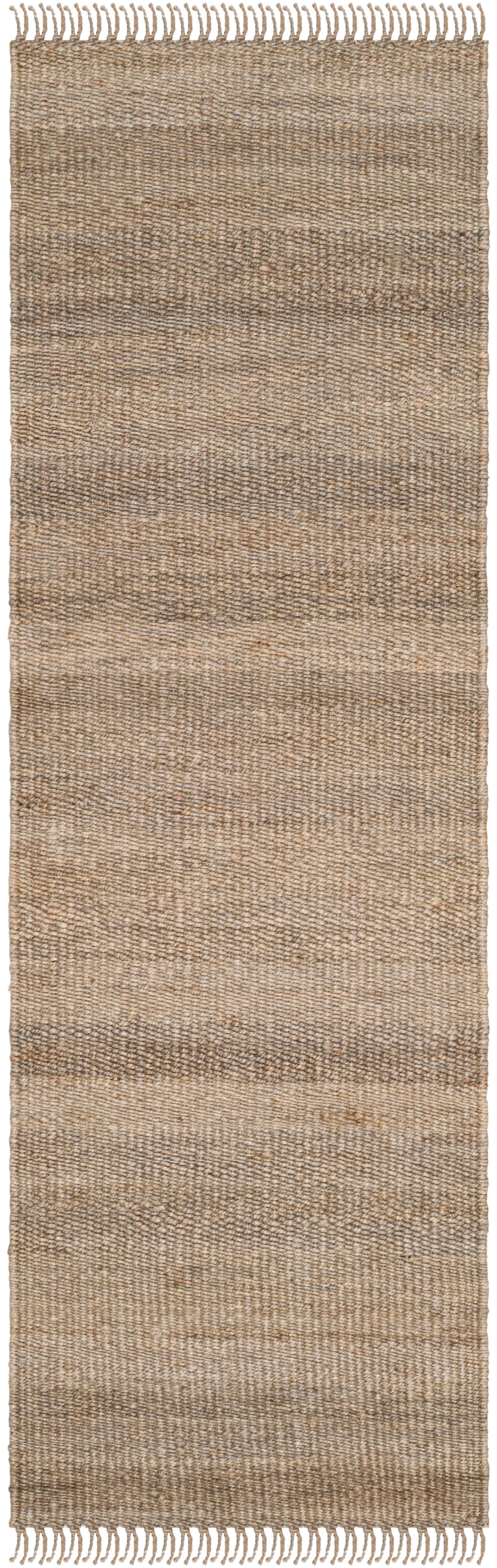 SAFAVIEH Natural Fiber Clara Braided Jute Runner Rug, Grey, 2'6" x 8'