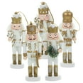 thumbnail image 1 of 5pcs Nutcracker Hanging Decoration Xmas Tree Nutcracker Soldier Ornament Wood Nutcracker Craft, 1 of 8
