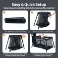 thumbnail image 2 of Pamo Babe Unisex Travel Playard for Toddler, Portable Crib for Baby Travel, Lightweight Playpen Foldable Playard for Outdoor, Indoor , 6-36 Months(Black), 2 of 7