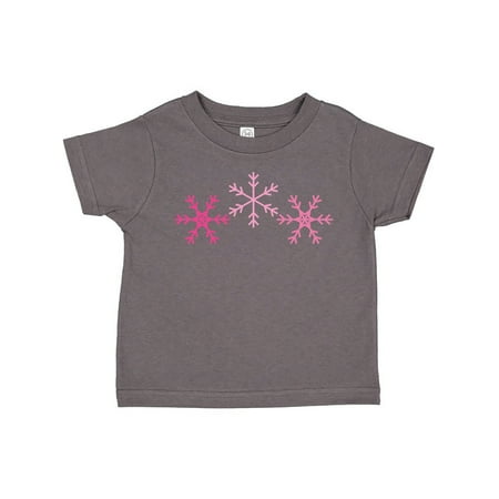 

Inktastic Pink Snowflakes Gift Toddler Boy or Toddler Girl T-Shirt