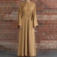 thumbnail image 1 of PENGXIANG Femmes Musulmanes Abaya Longue Robe Imprimé Floral Vintage Kaftan Islamique Maxi Femmes Robes, 1 of 3