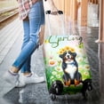 thumbnail image 3 of Bernese Mountain Dog Hello Spring Time Flower Floral Nature Travel Luggage Cover Berner Lover Gifts Suitcase Dust Protective Decor - 02031, 3 of 5