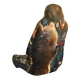thumbnail image 2 of Wukai Sunshine Butterfly Flower Bear Full Set Car Seat Covers with Soft Padding Universal Auto Front Seats Protector and Cushion Mat, 2 of 5